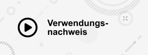 Grafik mit Play-Button und Wort Verwendungsnachweis